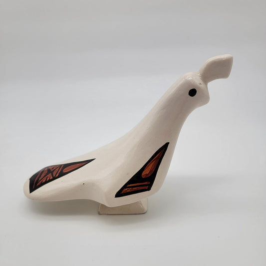 Janet Haefner Hand-Painted Southwestern Pottery Quail Sculpture