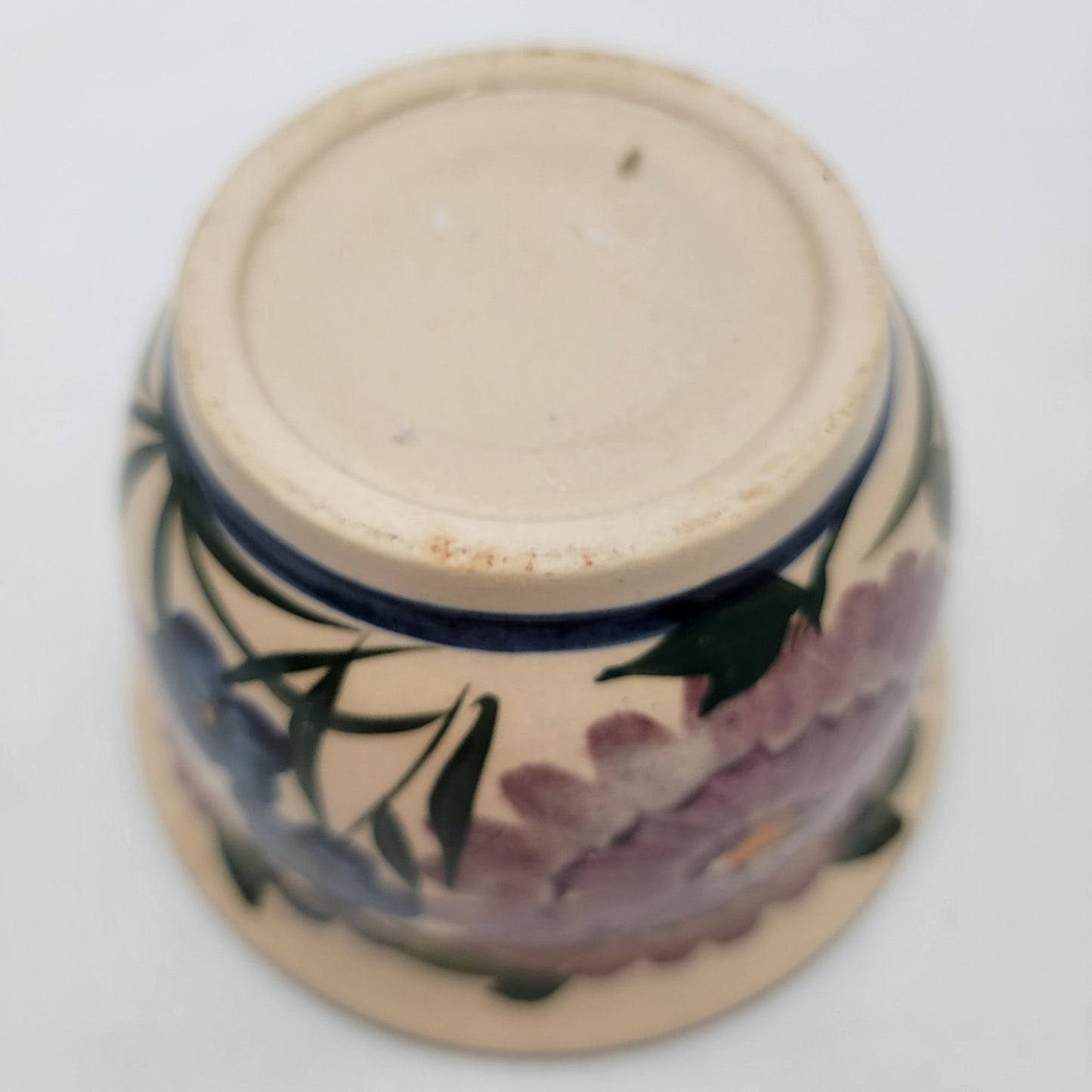 Vintage Hand-Painted Floral Planter Bowl