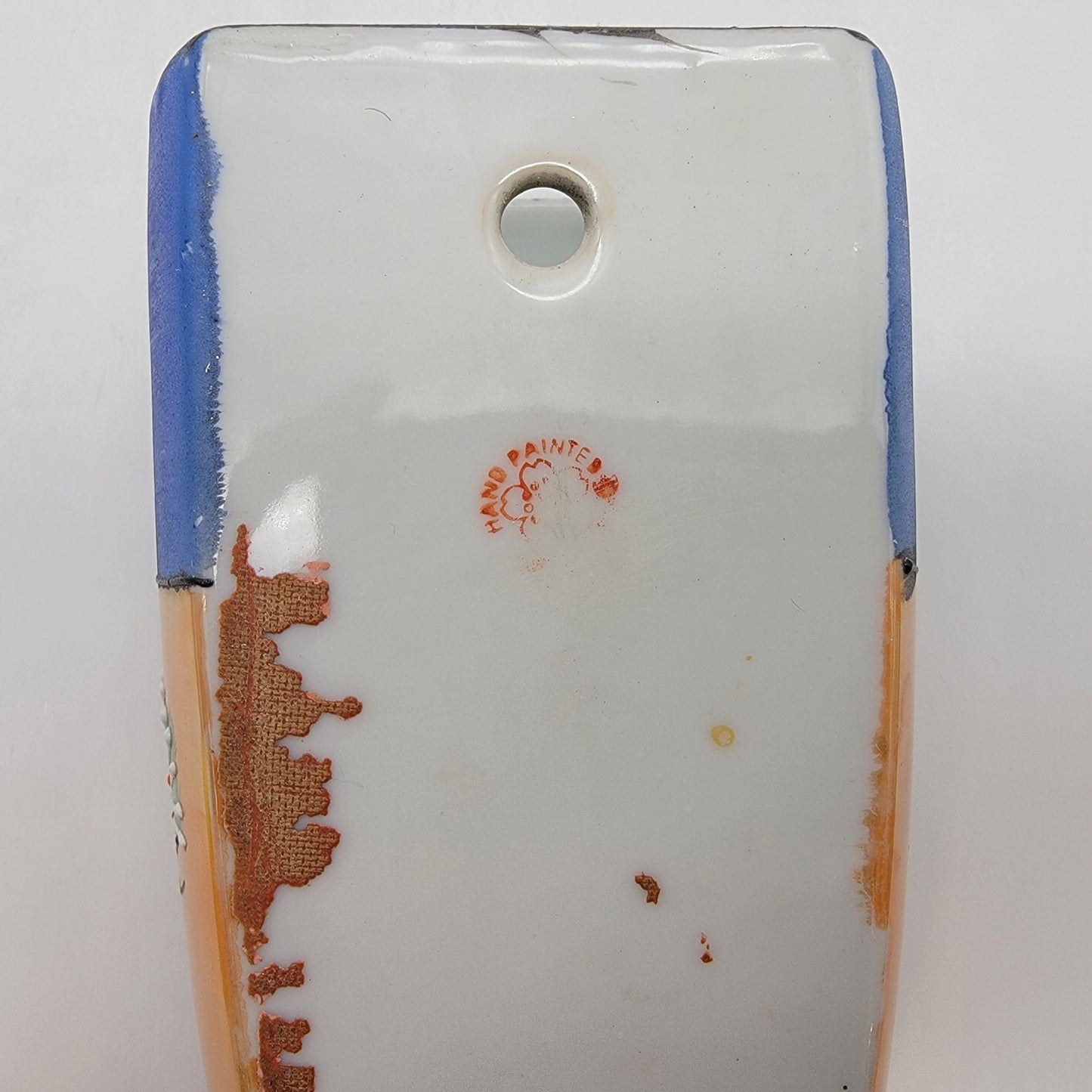 Vintage 1920s Hotta Yu Shoten Japanese Moriage Lusterware Bird Wall Pocket