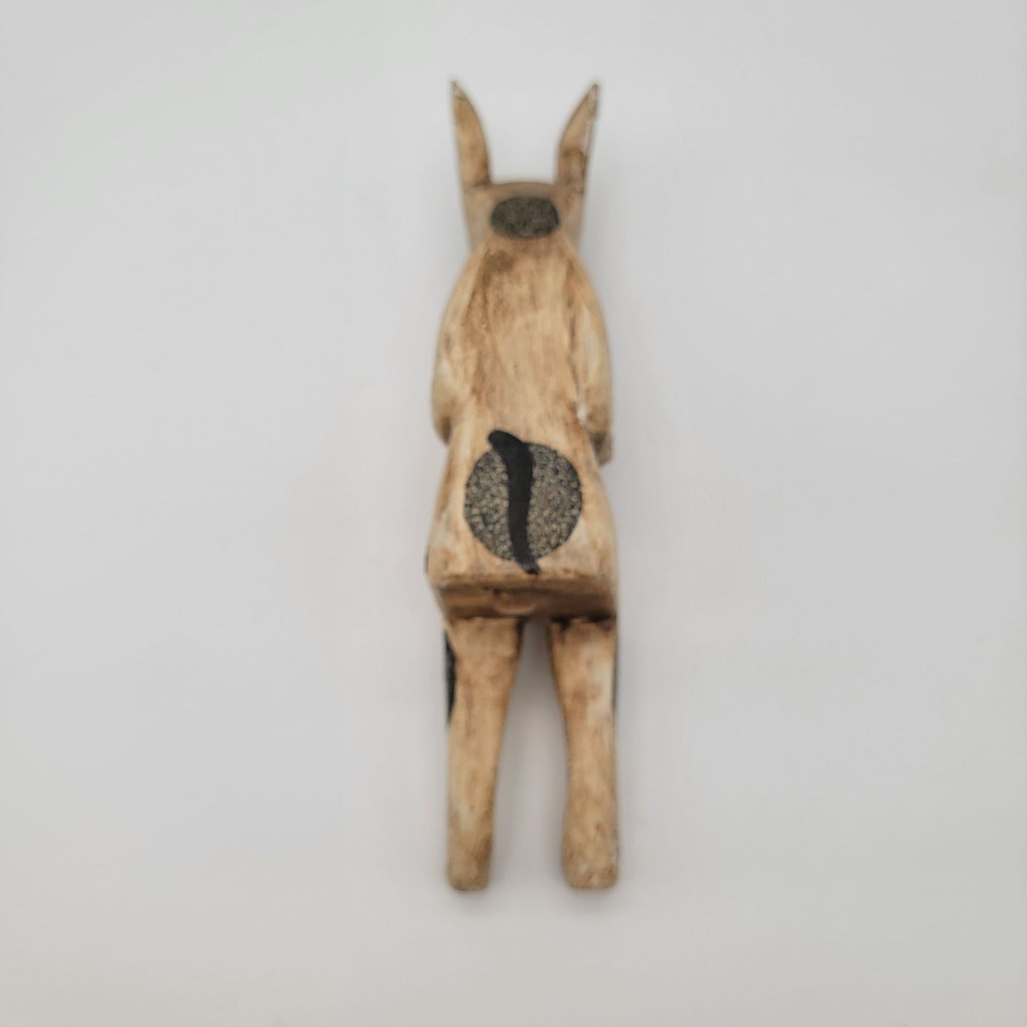 Vintage Wooden Rabbit Shelf Sitter Figurine