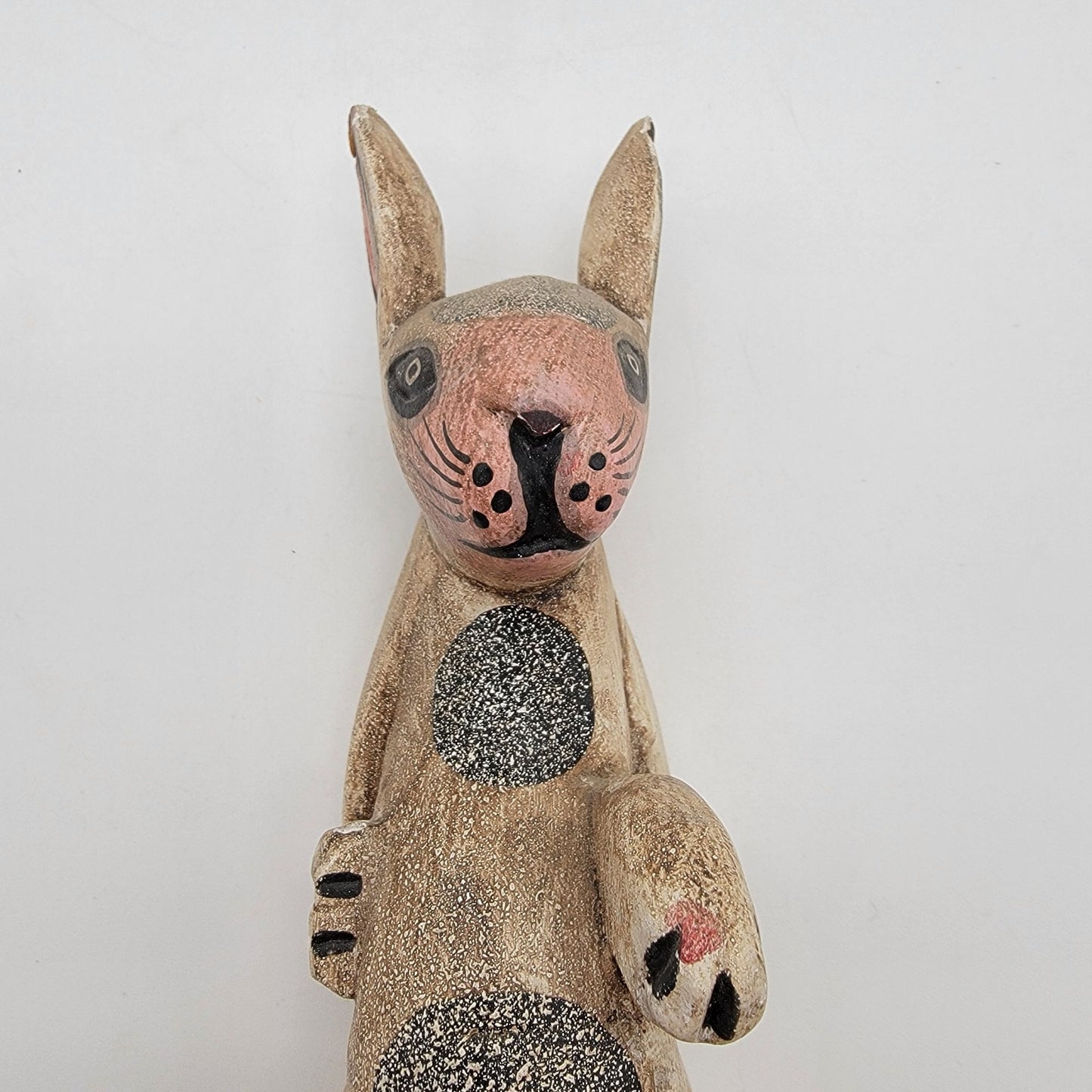 Vintage Wooden Rabbit Shelf Sitter Figurine
