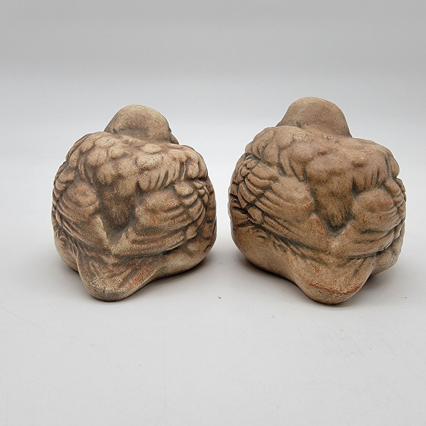 Pair Of Chubby Bird Garden Statues