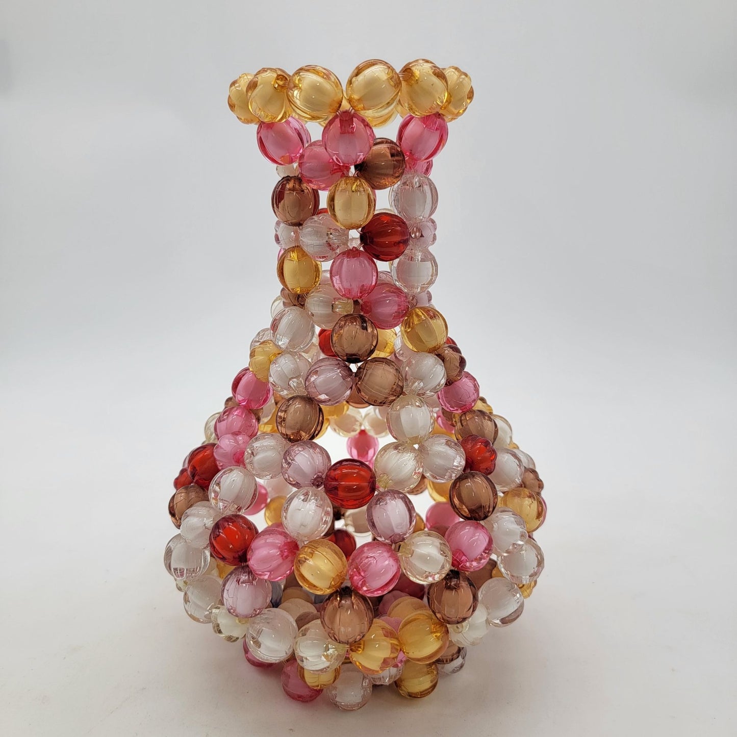 Handcrafted Multicolor Beaded Decorative Vase