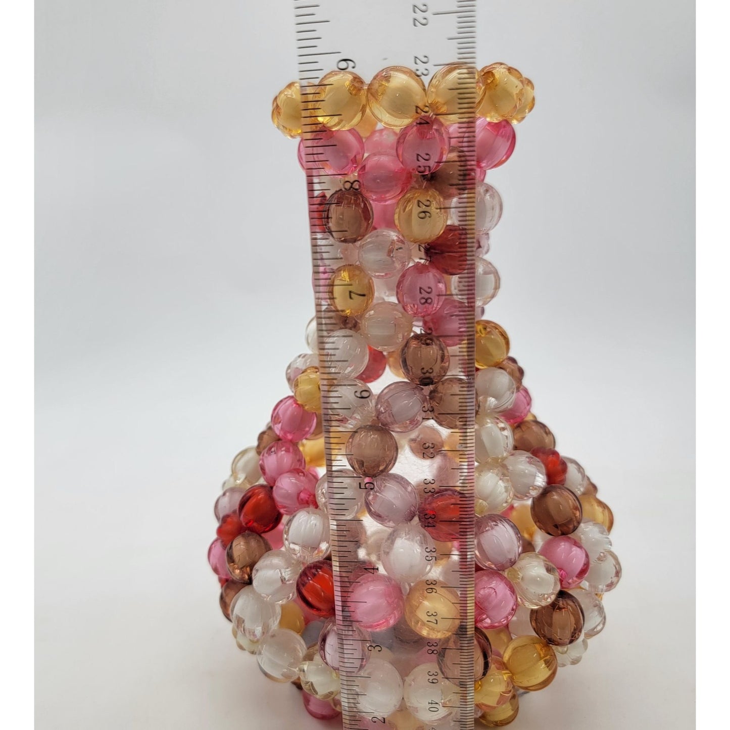 Handcrafted Multicolor Beaded Decorative Vase