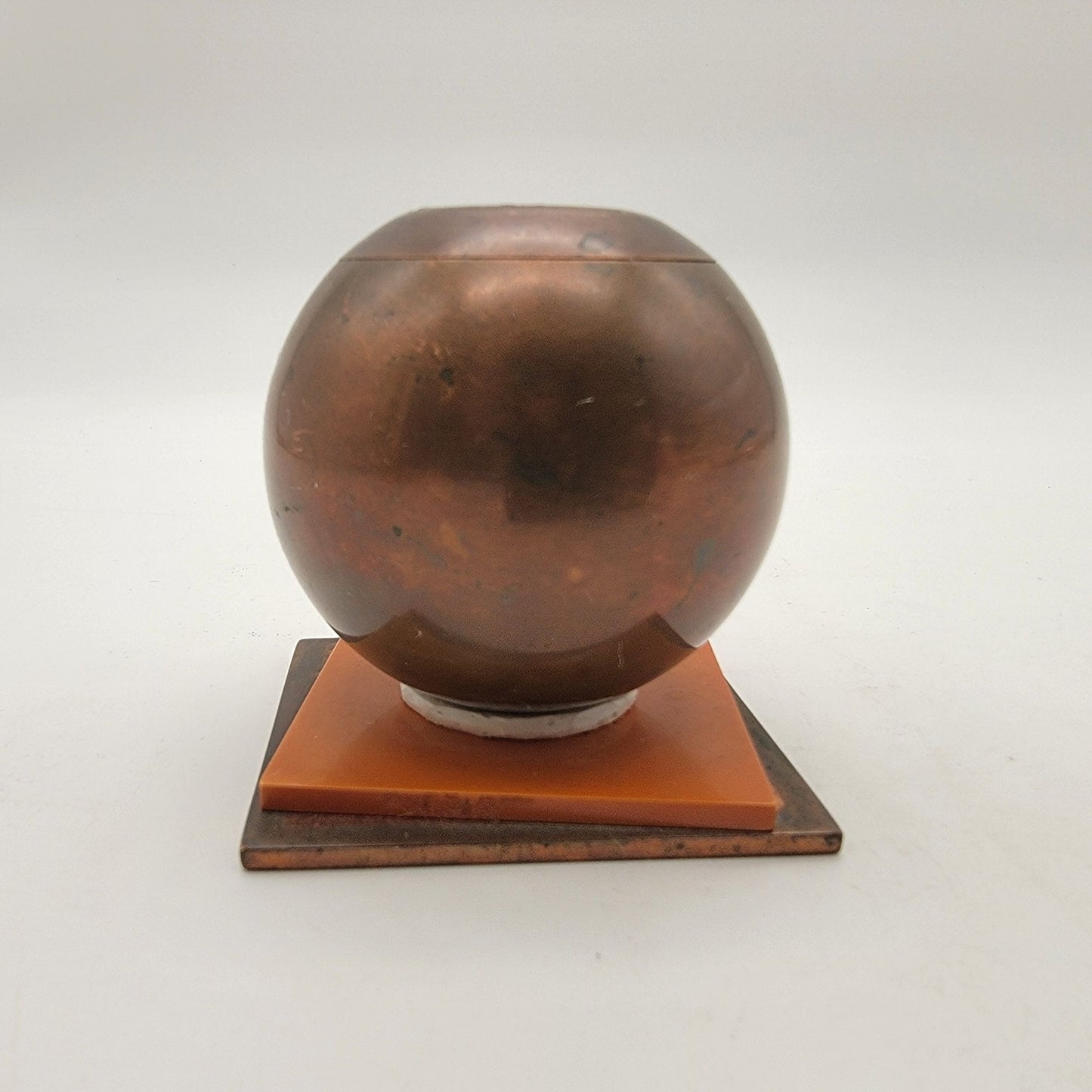 American Art Deco Chase Brass & Copper Candle Holder Set By Russel Wright