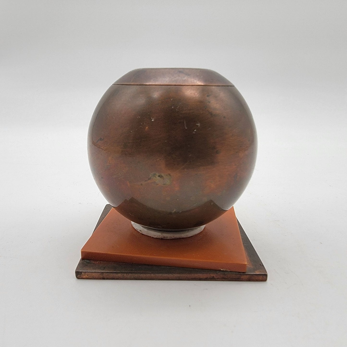 American Art Deco Chase Brass & Copper Candle Holder Set By Russel Wright