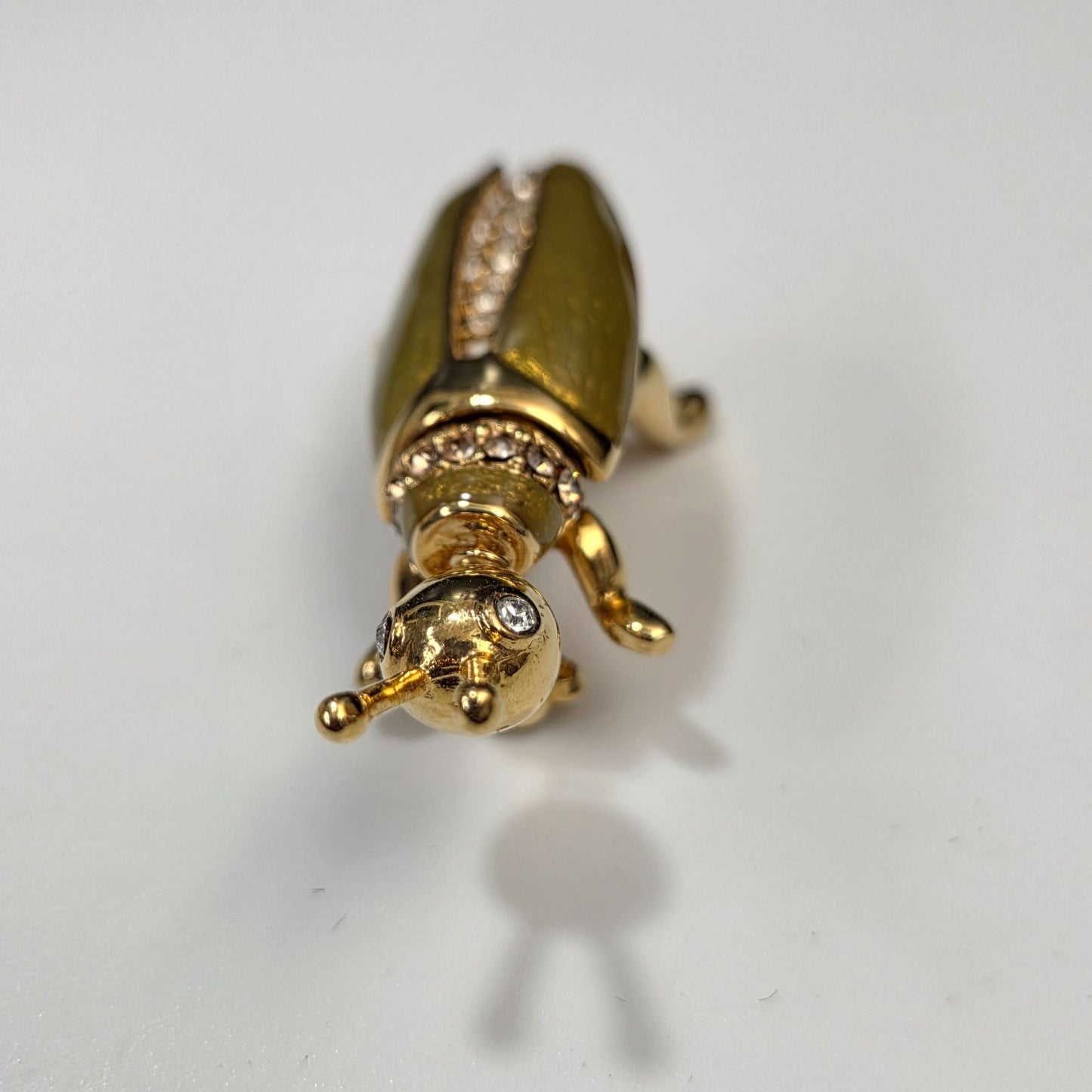 Vintage St. John Cricket Brooch With Rhinestones