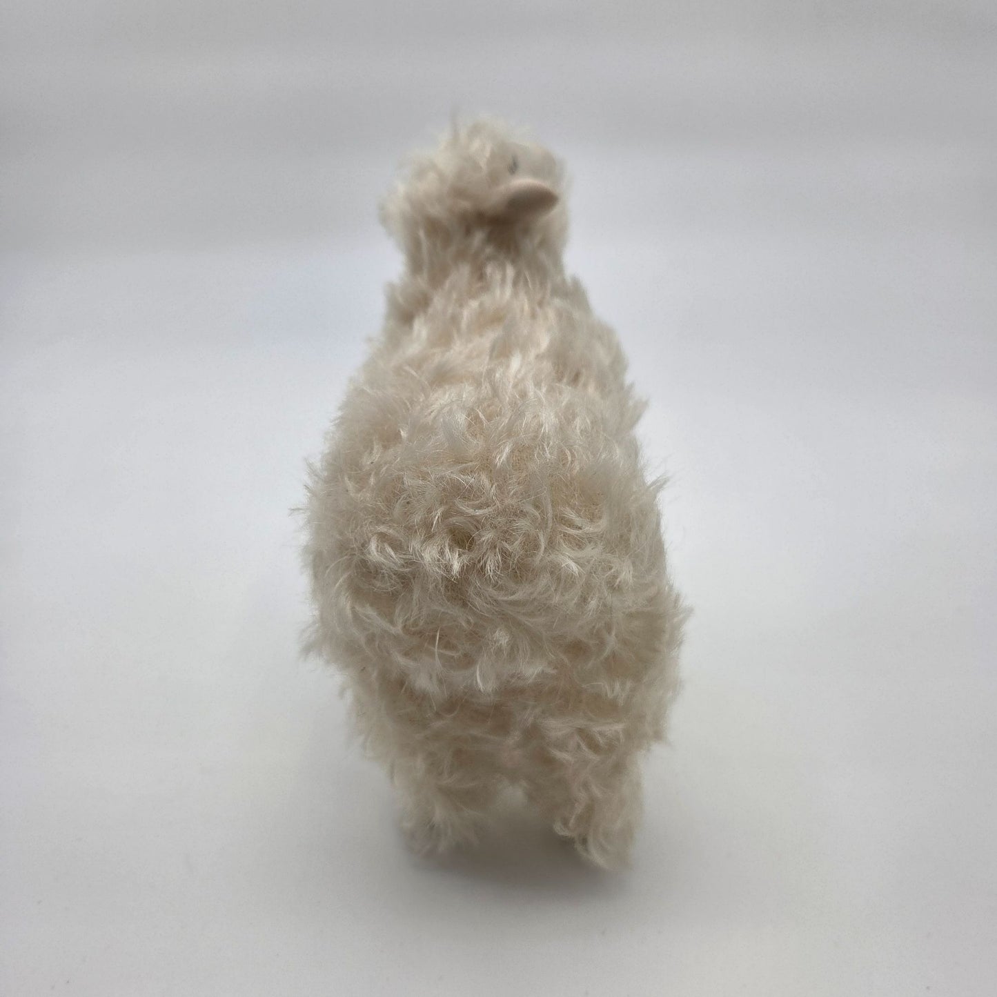 Meier Germany Real Wool Sheep Sculpture - Cute Head Tilt
