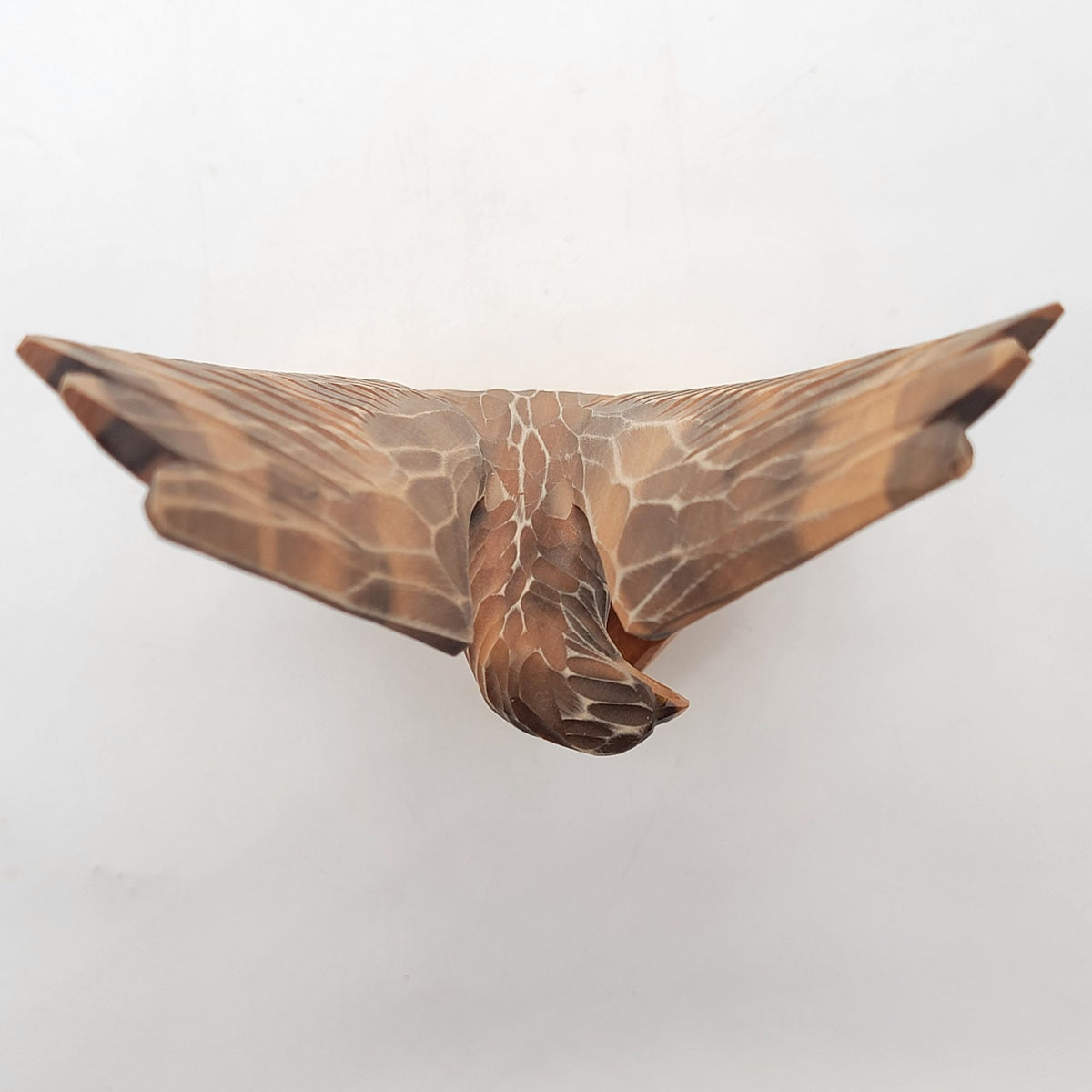 1980s Vintage Soviet USSR Wooden Hand Carved Eagle