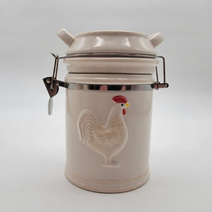 Boston Warehouse Farm Fresh Cream Co Milk Can Canister Chicken