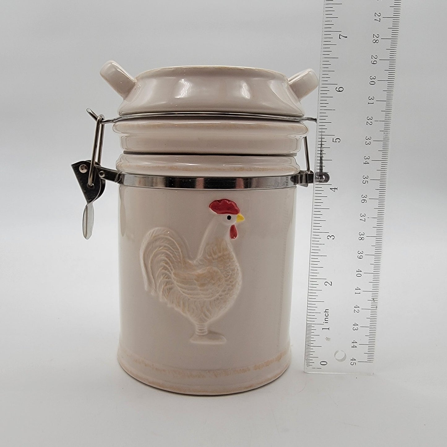 Boston Warehouse Farm Fresh Cream Co Milk Can Canister Chicken