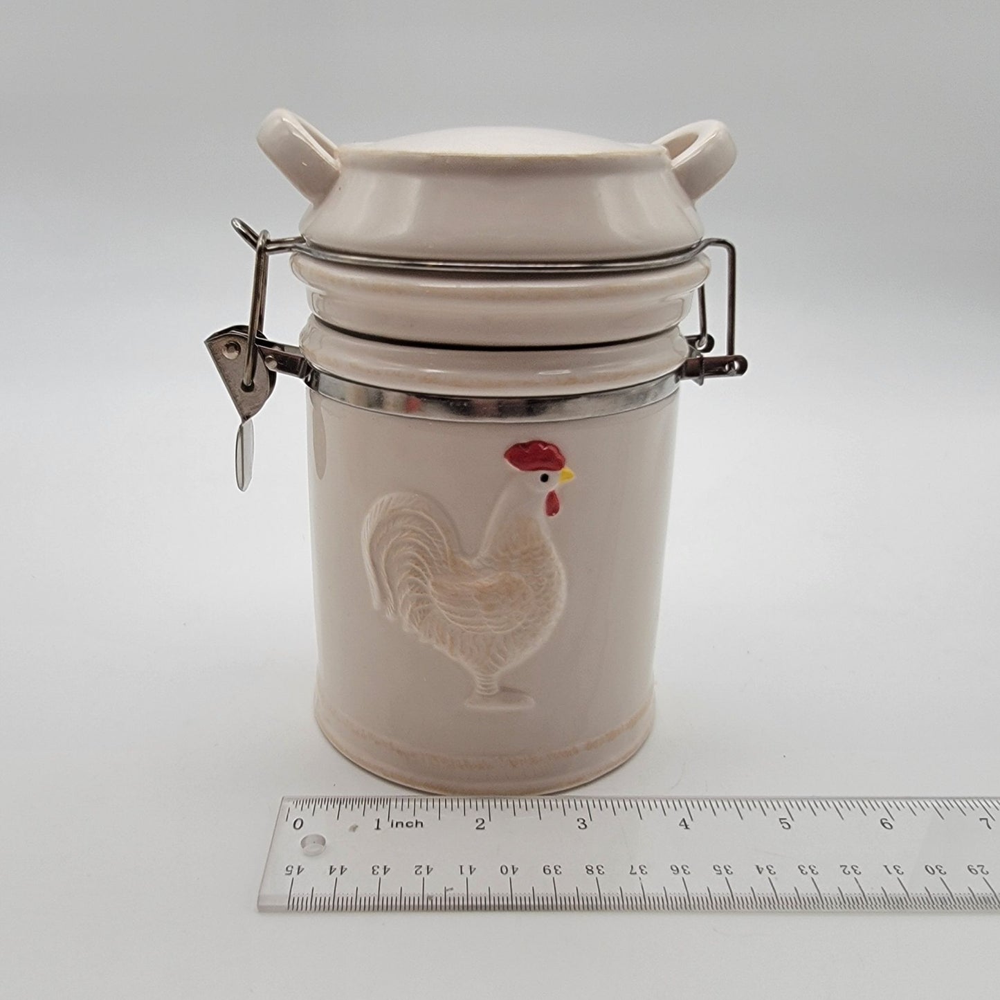 Boston Warehouse Farm Fresh Cream Co Milk Can Canister Chicken