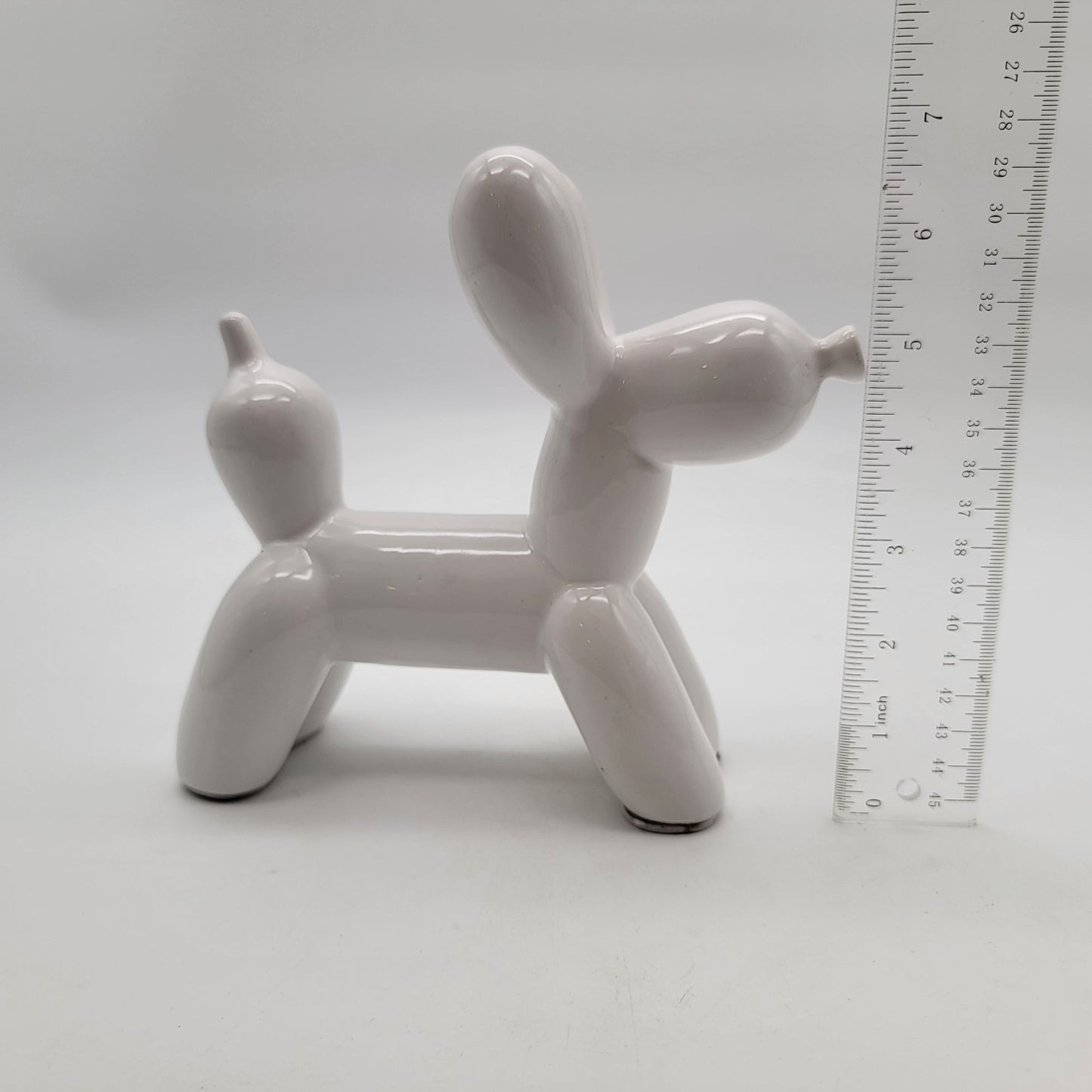 White Balloon Dog Figurine