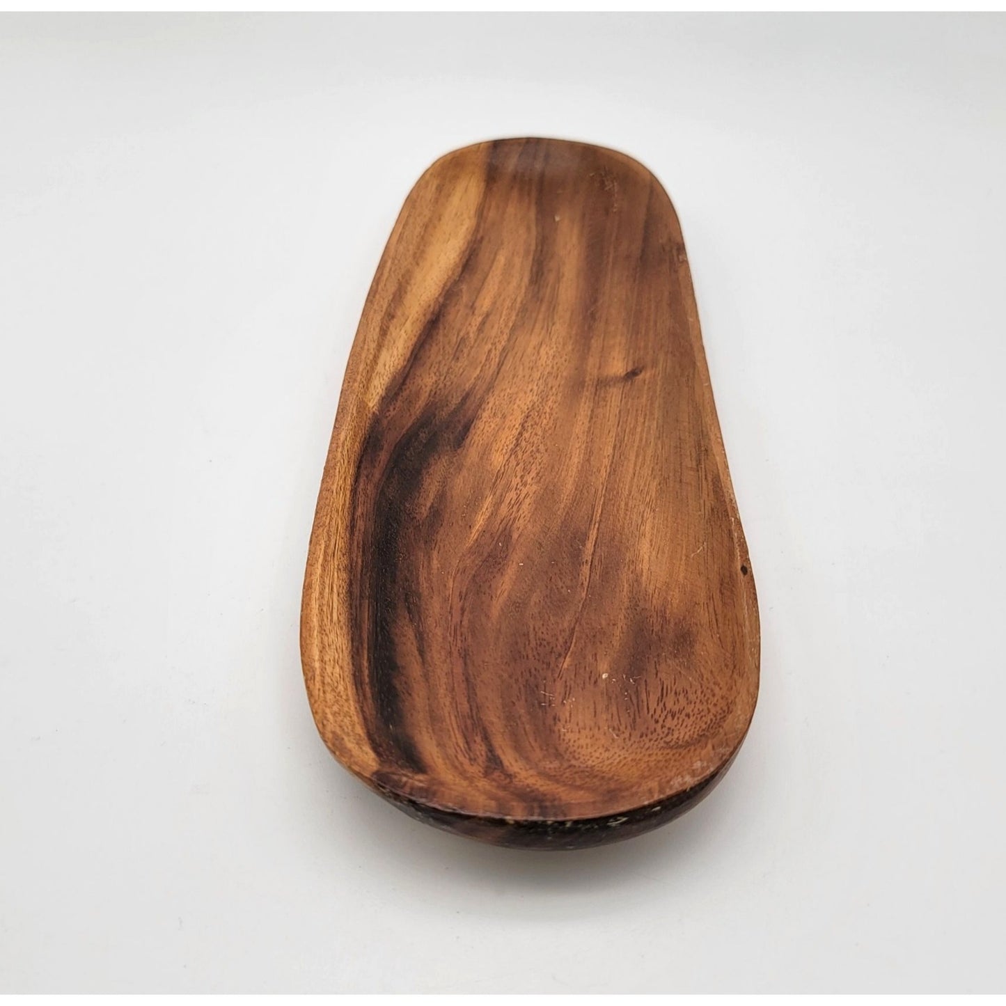 Oval Acacia Wood Serving Tray Bread Dish