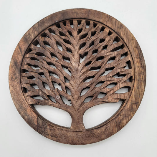 Handcrafted Wooden Tree Of Life Trivet