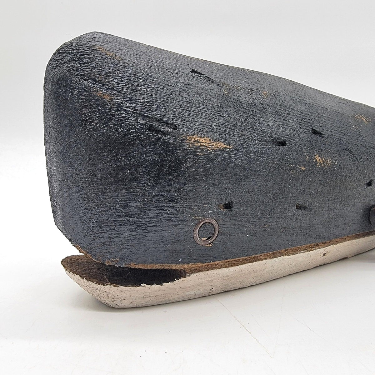 Carved Wood Sperm Whale Sculpture