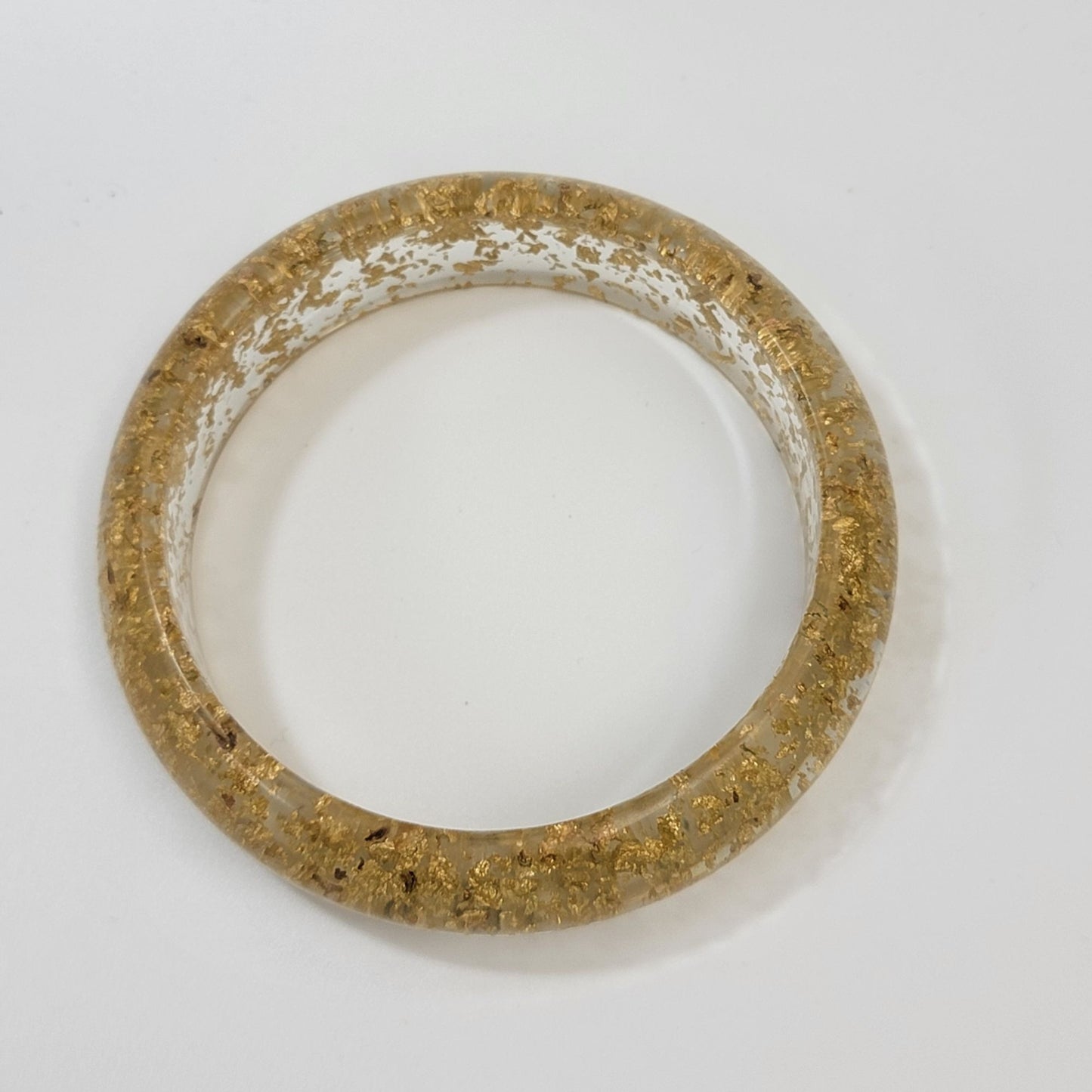 Vintage Lucite Gold Fleck Bangle Bracelet