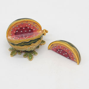 Objet D'Art Slice Watermelon Trinket Box Artform No. 109