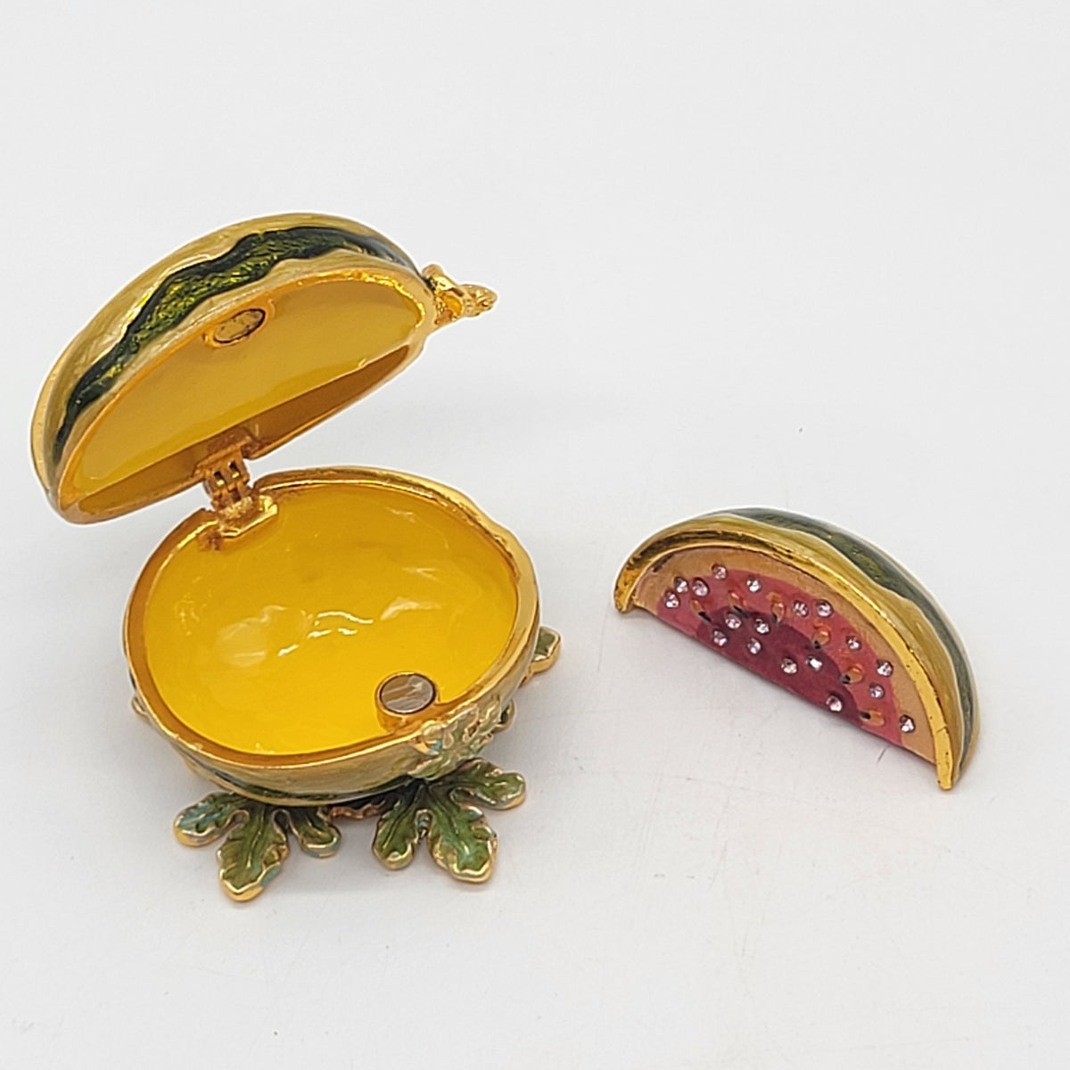 Objet D'Art Slice Watermelon Trinket Box Artform No. 109