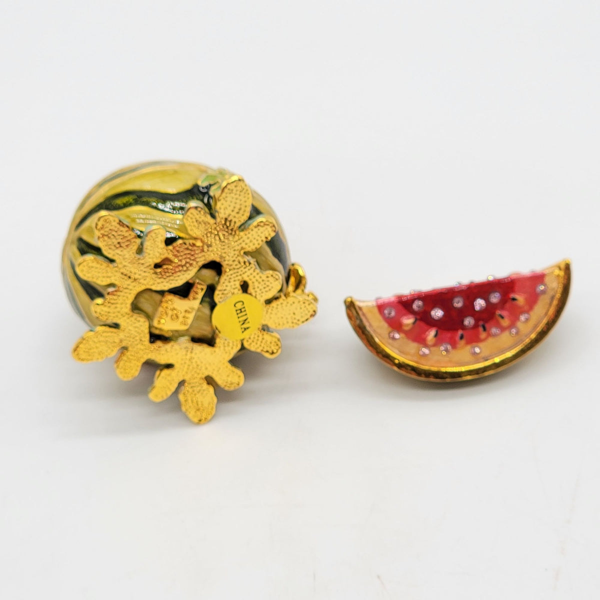 Objet D'Art Slice Watermelon Trinket Box Artform No. 109