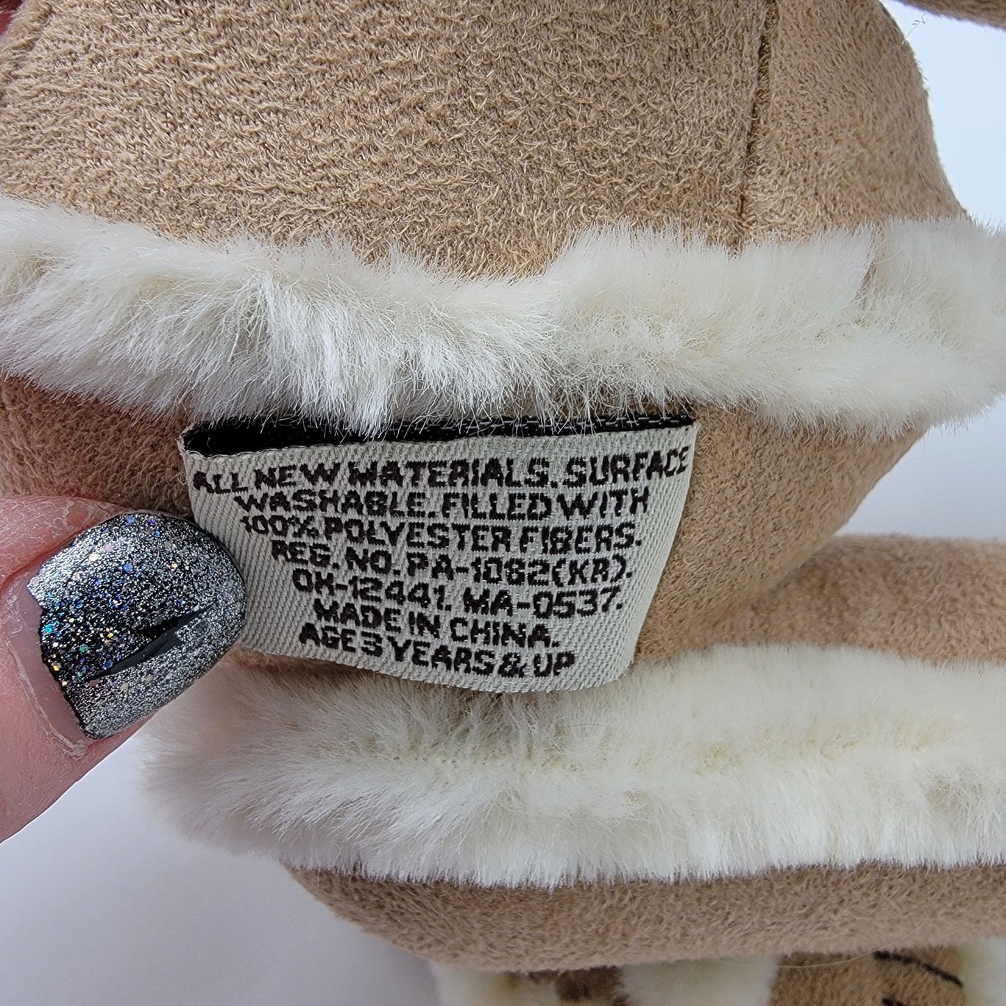 Bath & Body Works Gingerbread Faux Shearling Plush Teddy Bear
