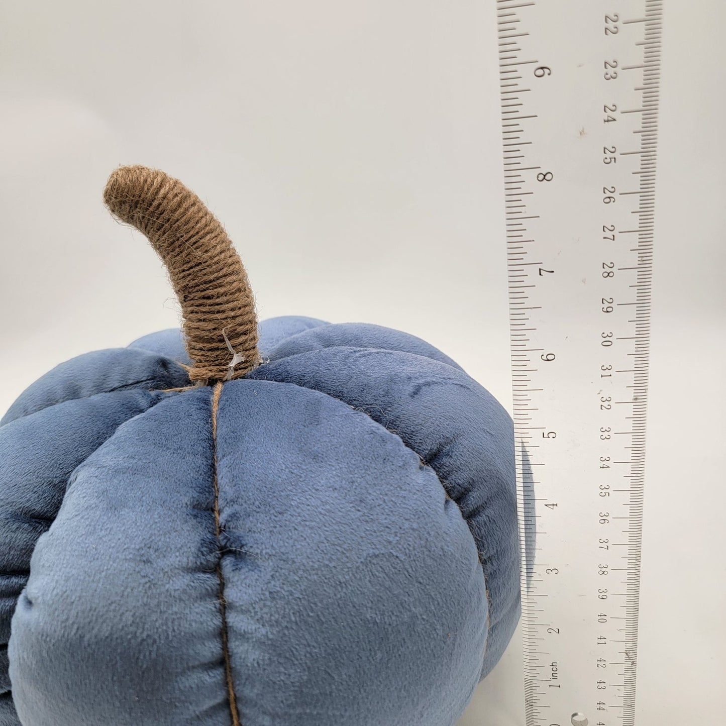 Plush Blue Pumpkin Fall Autumn Thanksgiving Decor