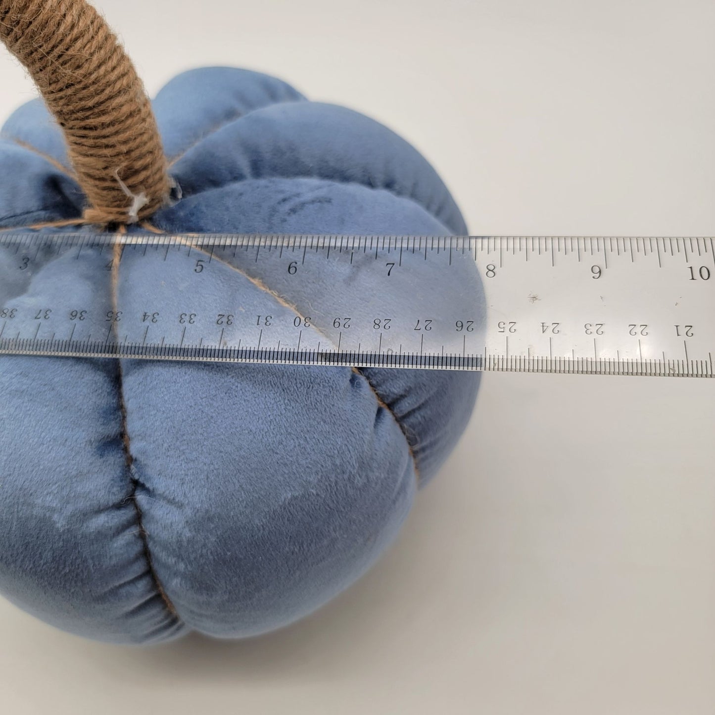 Plush Blue Pumpkin Fall Autumn Thanksgiving Decor