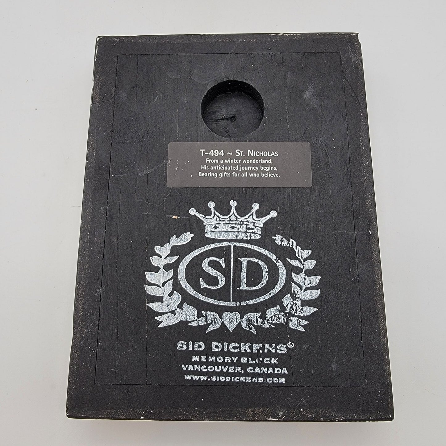 Retired Sid Dickens Memory Block T494 St. Nicholas AS FOUND