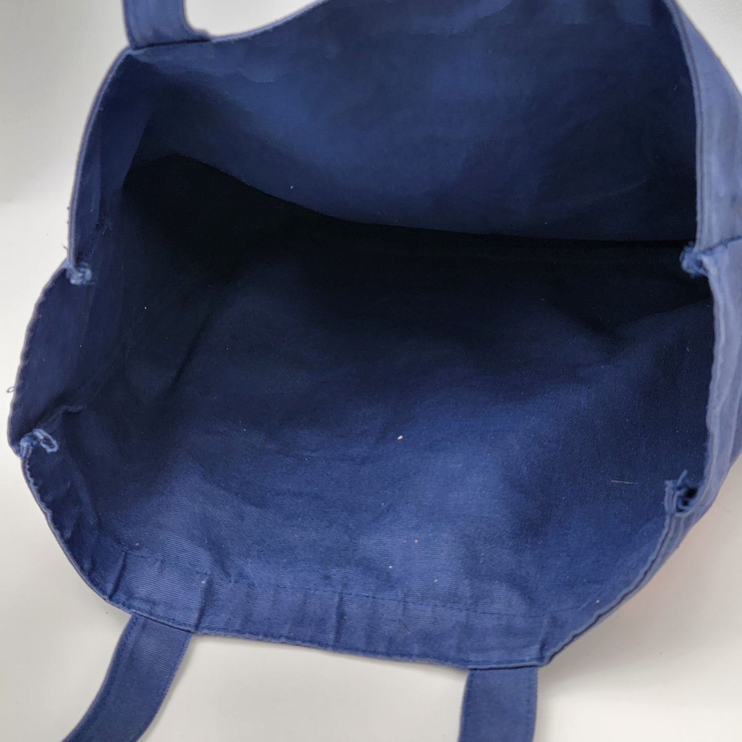 Vintage Maxine Navy Canvas Tote Bag