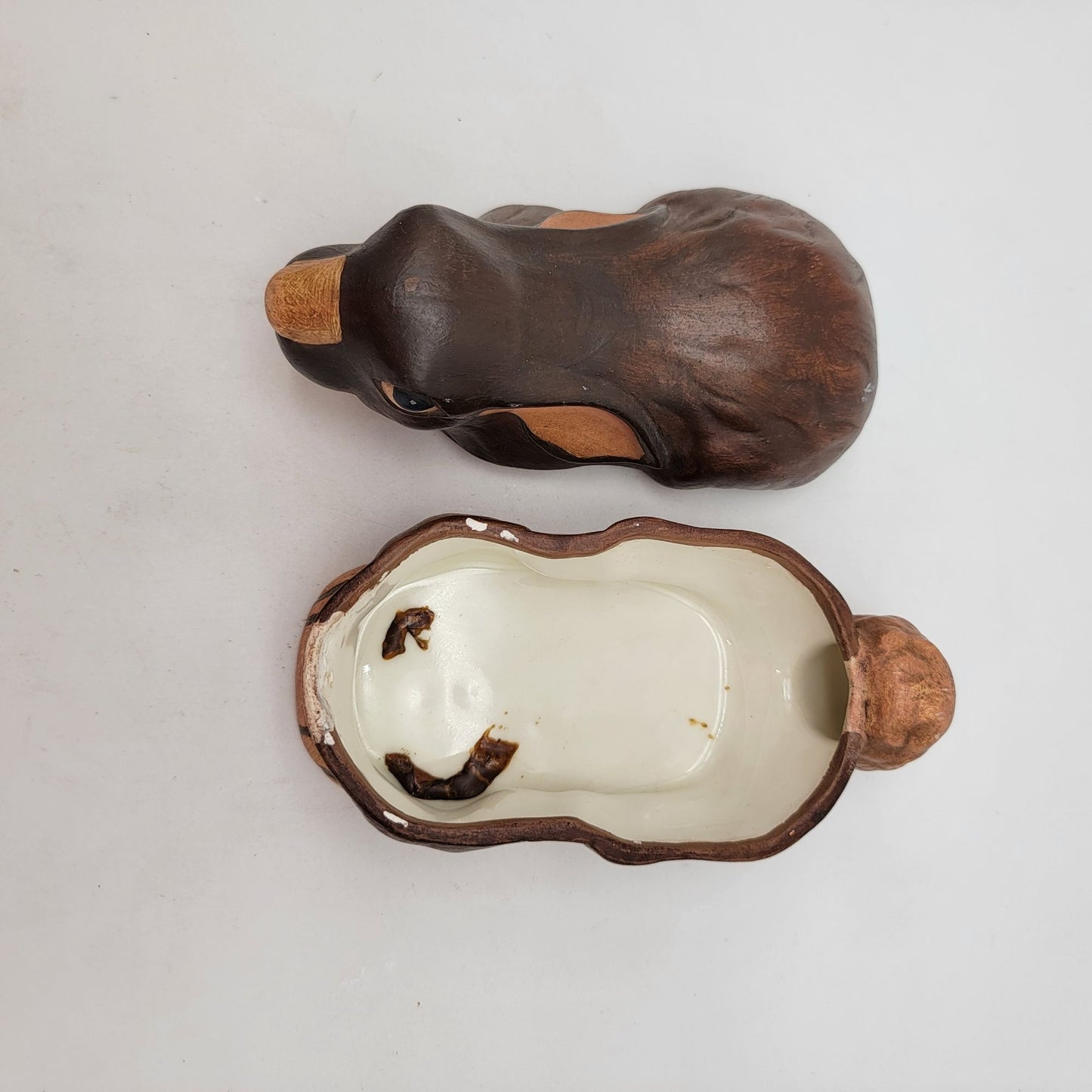 Vintage Bunny Covered Candy Dish Hobbyist Piece