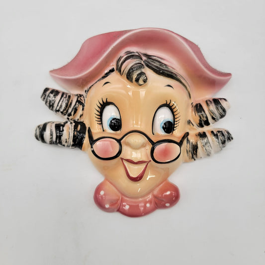 Vintage Holt Howard Pink Busy Biddy Wall Pocket