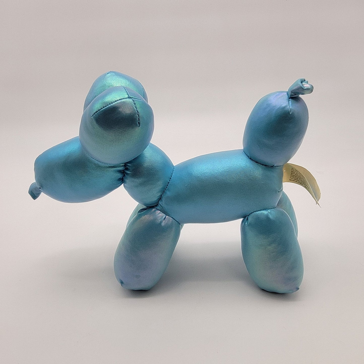 Metallic Blue Balloon Dog Plush