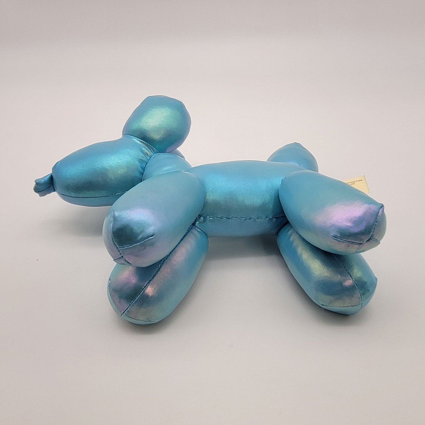 Metallic Blue Balloon Dog Plush