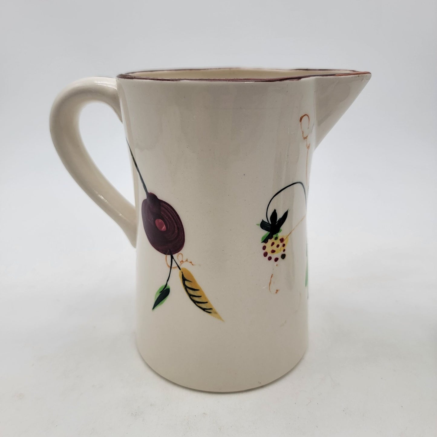 Vintage Nasco Pitcher & 3 Cup Set Floral Made In Japan