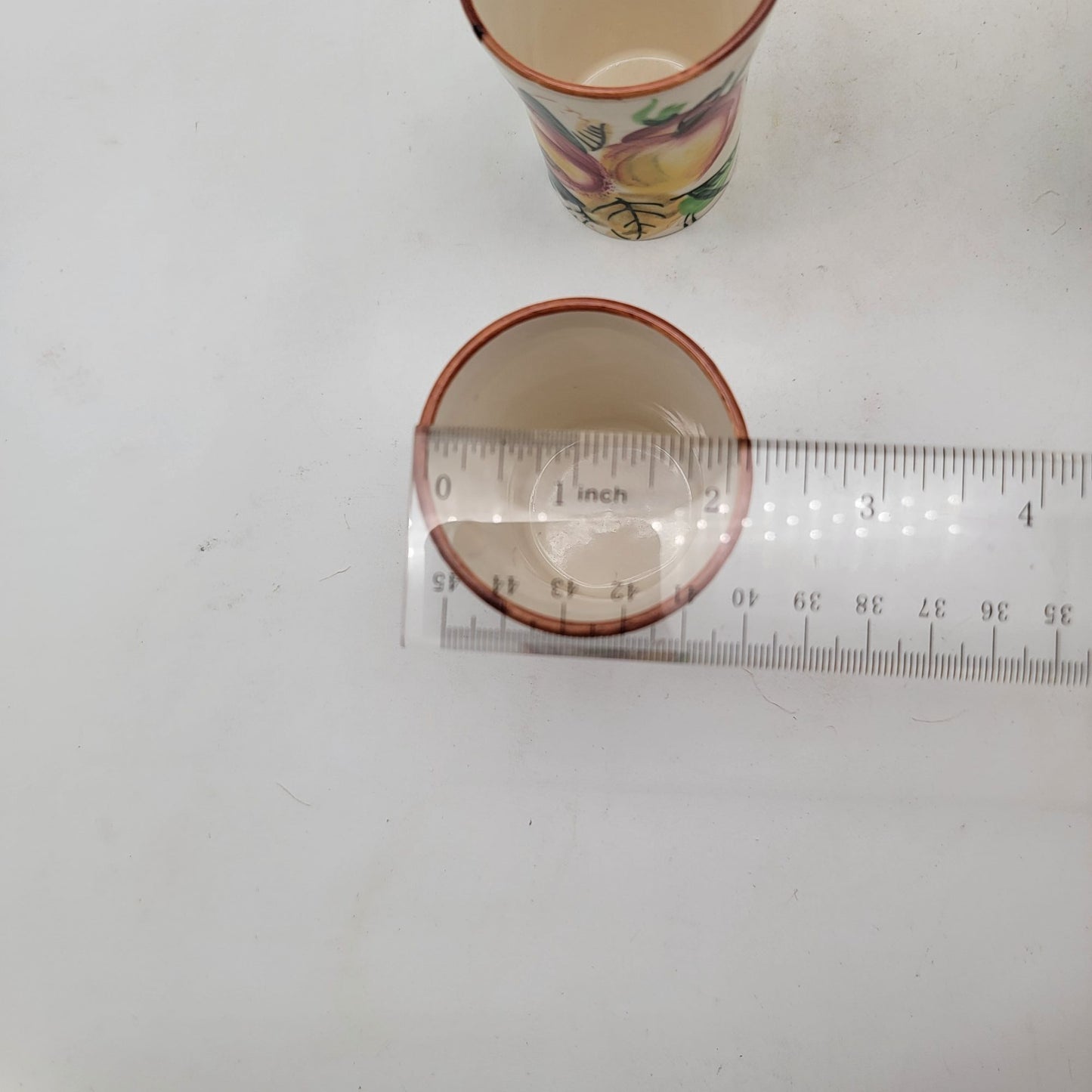 Vintage Nasco Pitcher & 3 Cup Set Floral Made In Japan