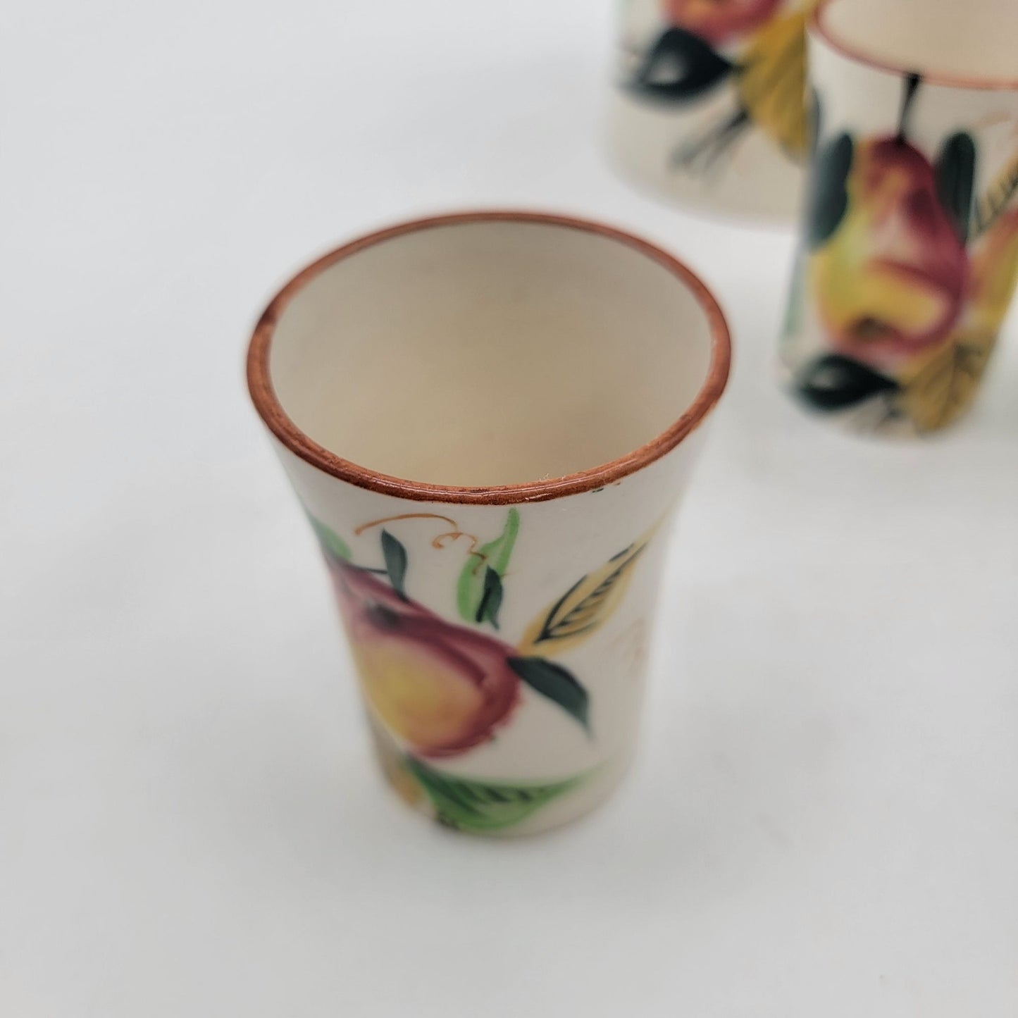 Vintage Nasco Pitcher & 3 Cup Set Floral Made In Japan