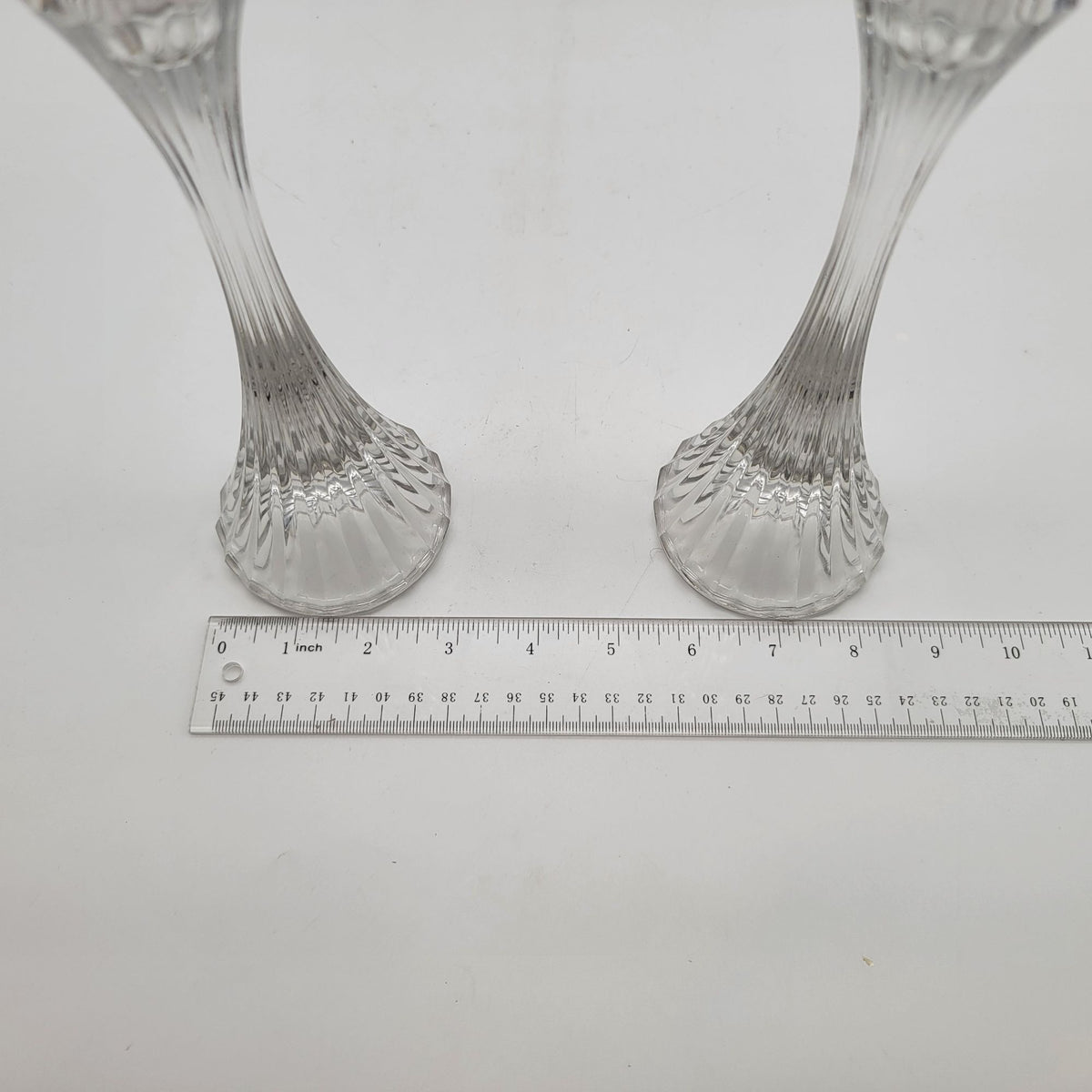 Vintage Mikasa Park Lane Lead Crystal Candle Holders