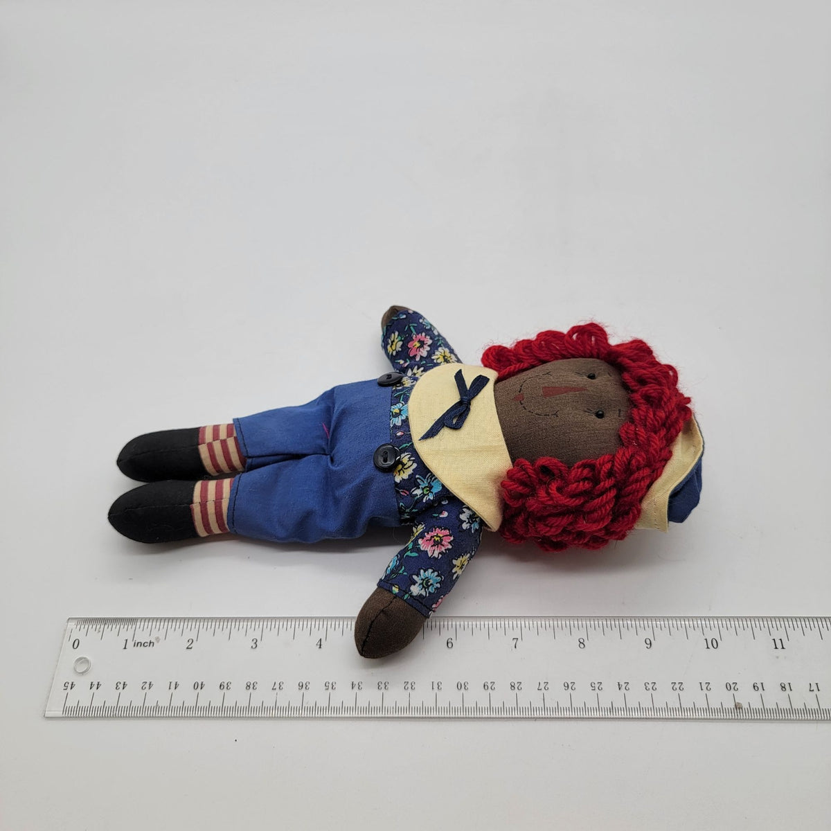 African American Raggedy Ann & Andy Cloth Dolls 10"