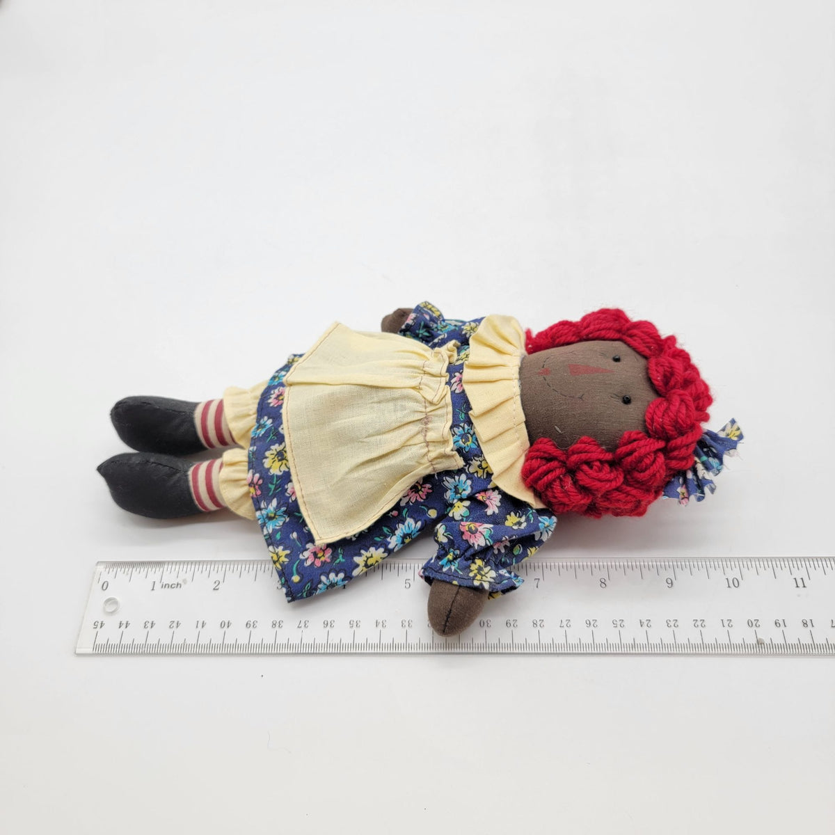 African American Raggedy Ann & Andy Cloth Dolls 10"