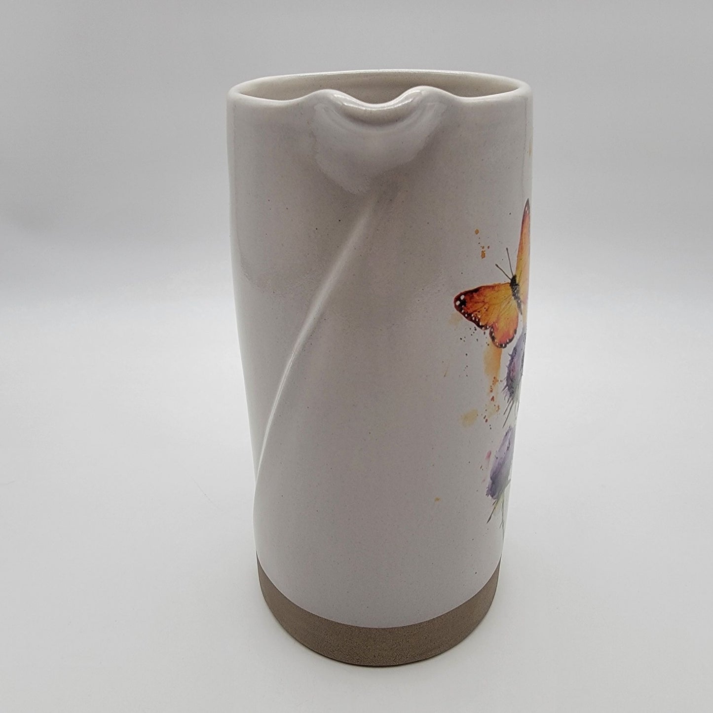 Demdaco Dean Crouser Butterfly Trio Stoneware Pitcher