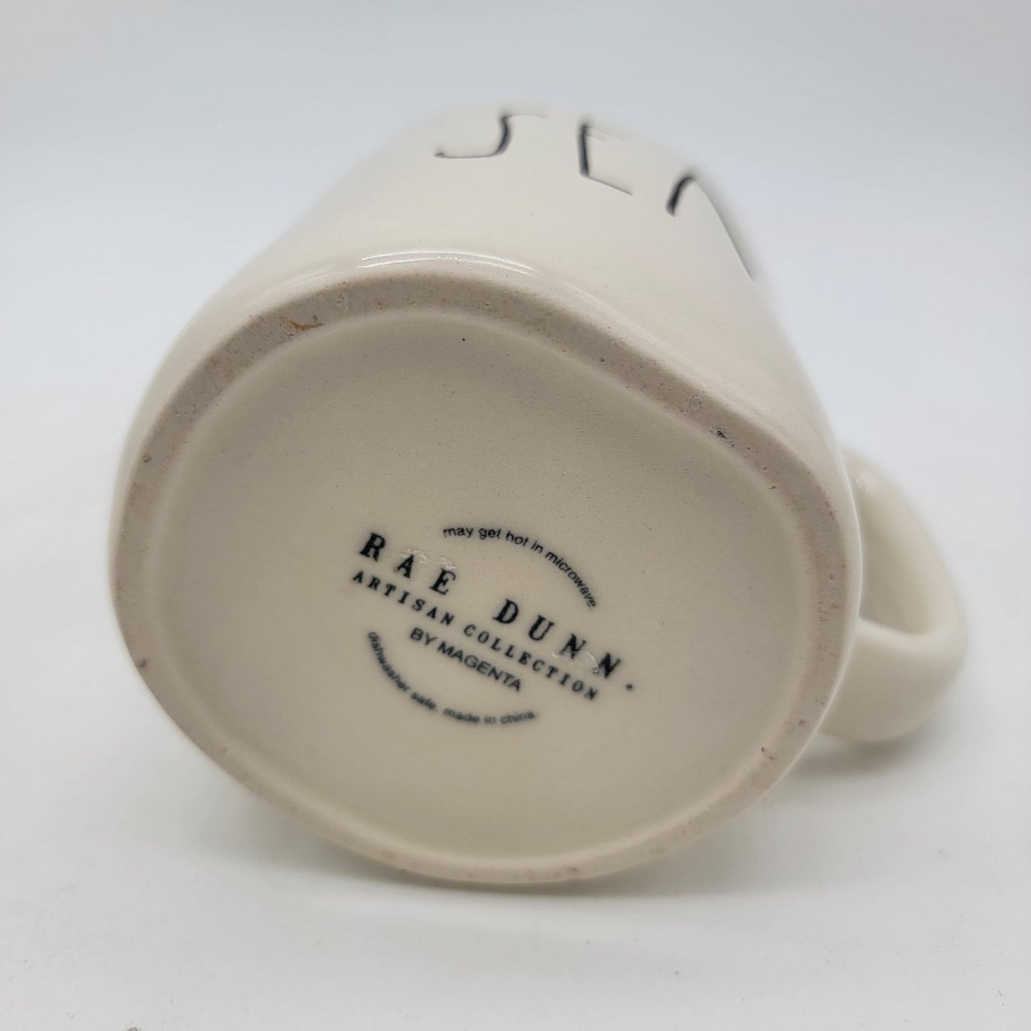 Rae Dunn Sea Coffee Mug With Teal Interior