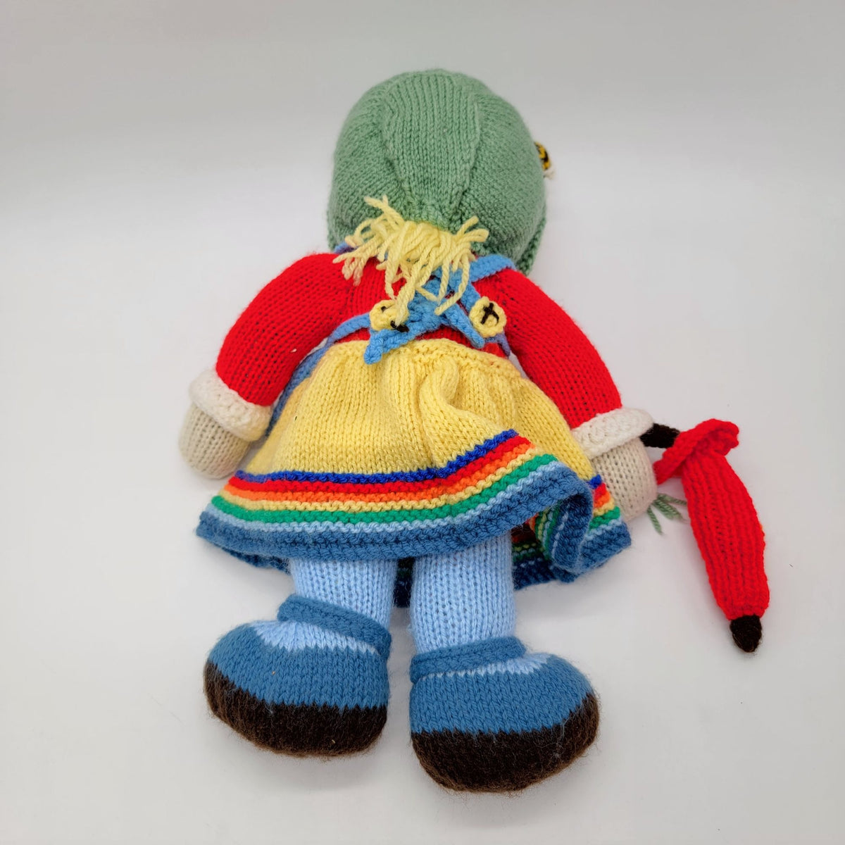 1980s Jean Greenhowes Knit Scarecrow Doll Grandma