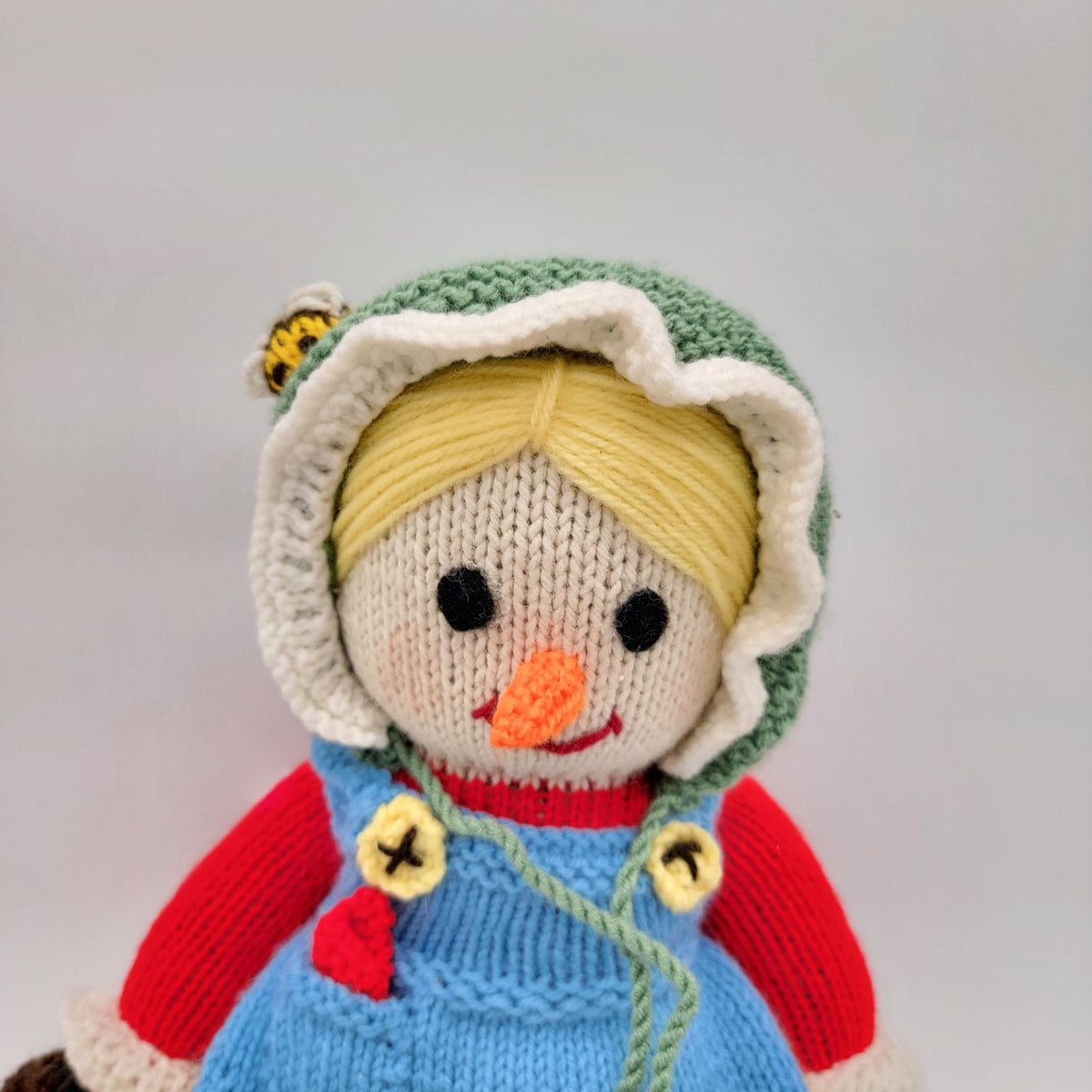 1980s Jean Greenhowes Knit Scarecrow Doll Grandma