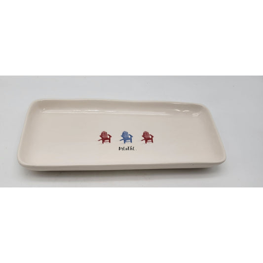 Breath Rae Dunn By Magenta Appetizer Tray With Chair Design