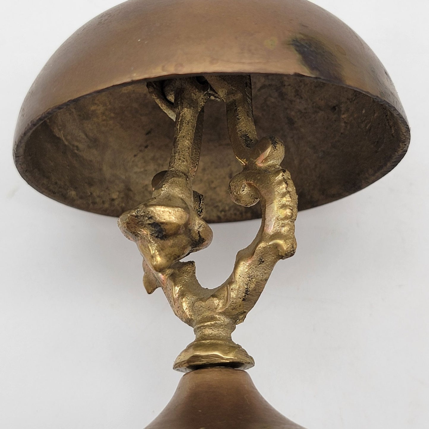 Antique Victorian Brass Bellhop Service Bell