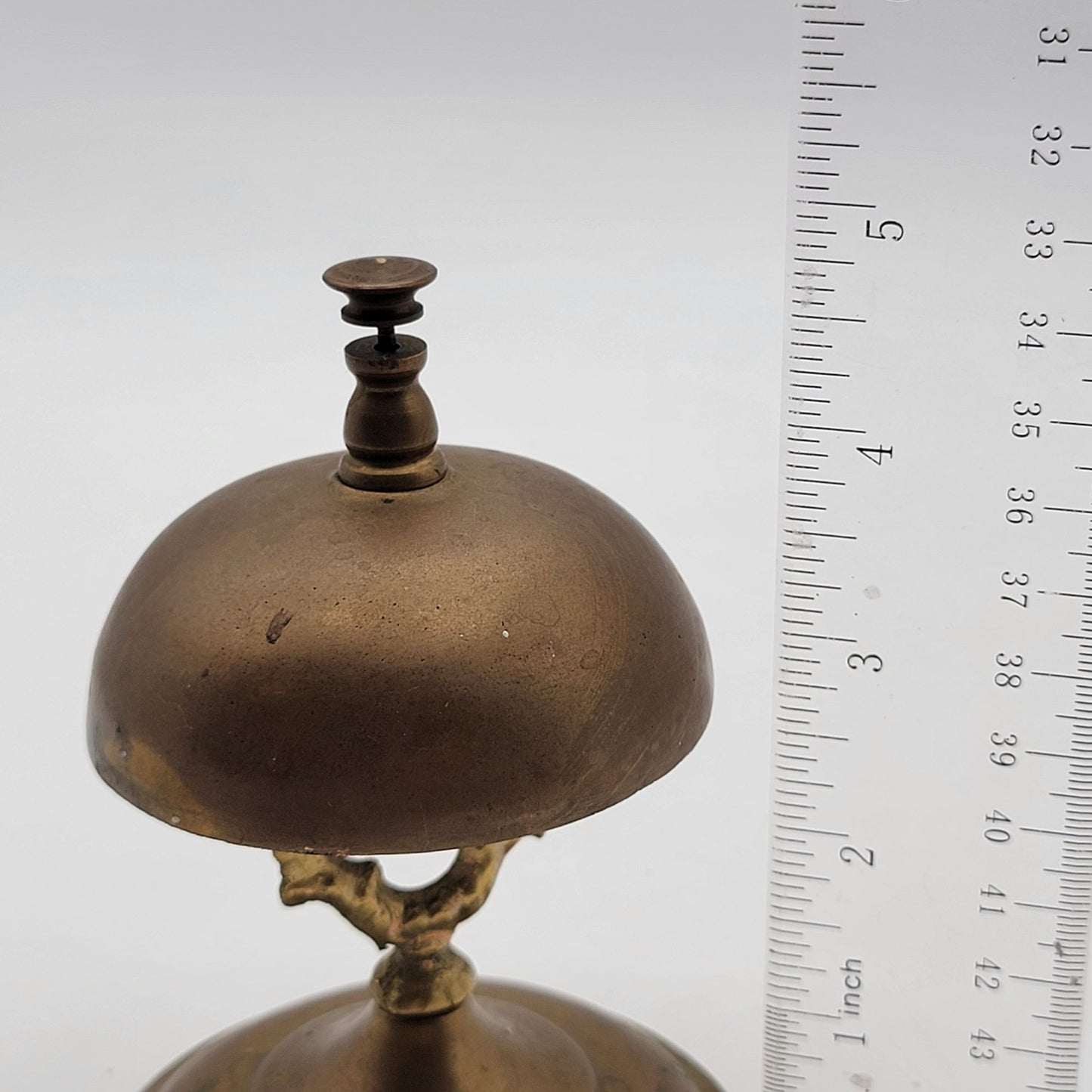 Antique Victorian Brass Bellhop Service Bell