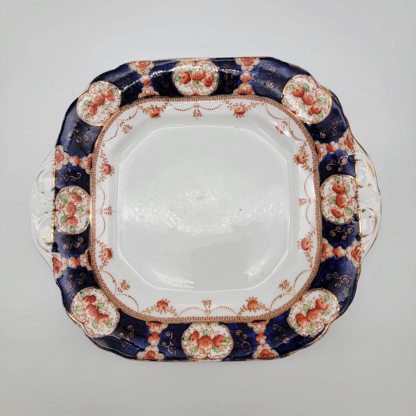 Vintage Regina England Fine Bone China Double Handled Serving Dish