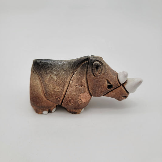 Vintage Artesania Rinconada Rhino Figurine