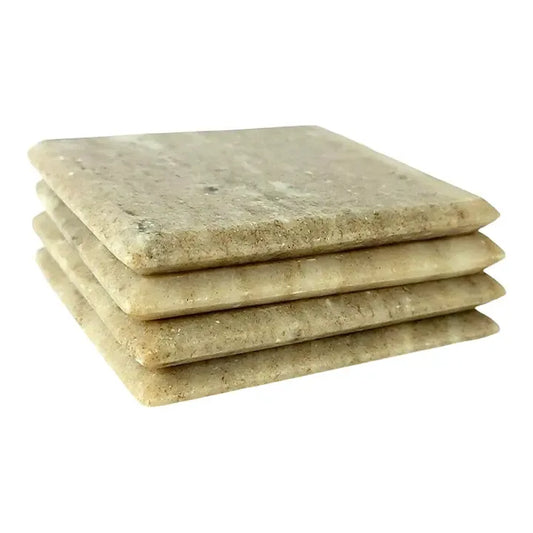 Square Marble Coasters Set of 4