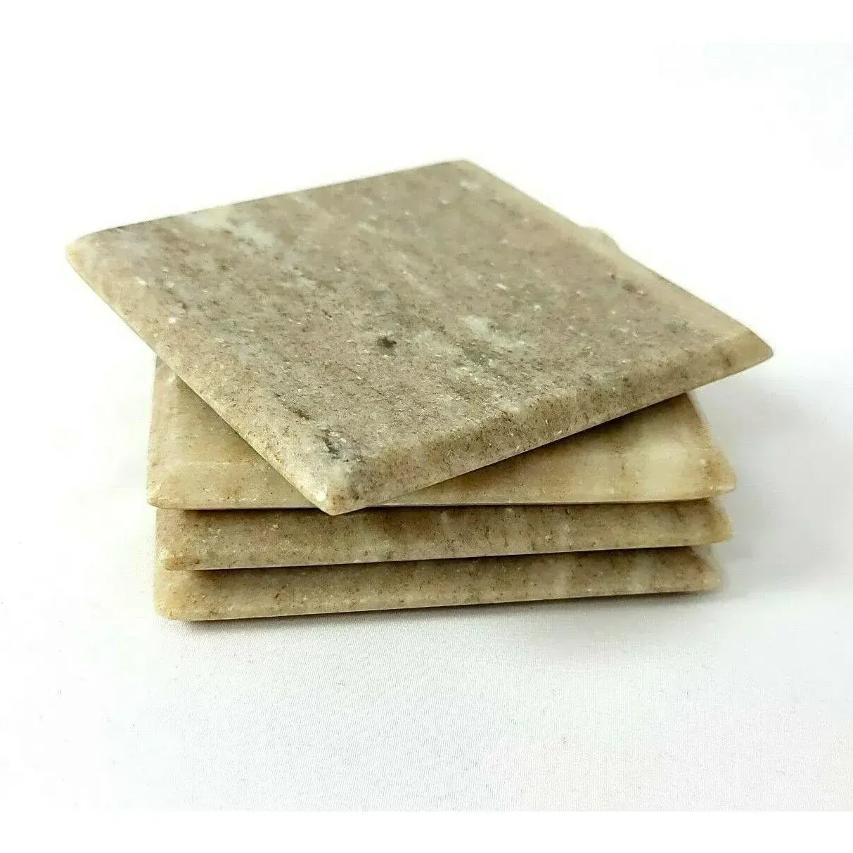 Square Marble Coasters Set of 4